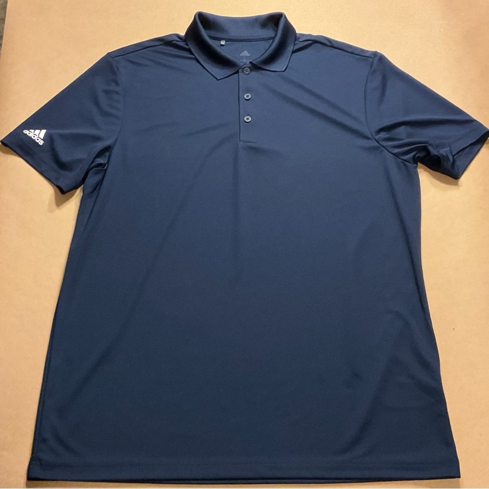 NWOT Adidas Navy Polo